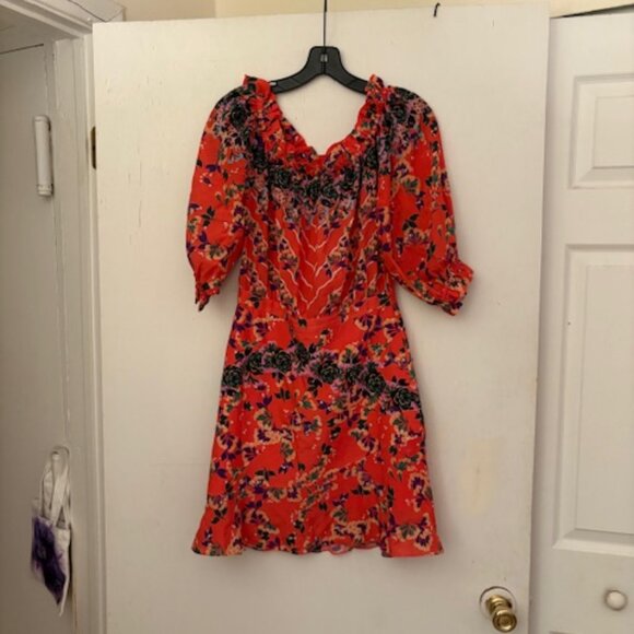 Saloni Grace Midi Dress, Size 6 - Picture 8 of 14